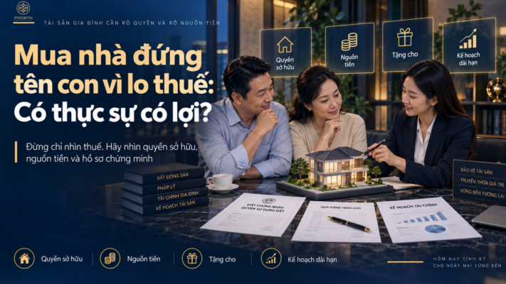 Mua nhà đứng tên con - 5 điều cần biết