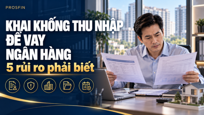 Khai khống thu nhập vay ngân hàng: đối chiếu hồ sơ với khả năng trả nợ thực tế
